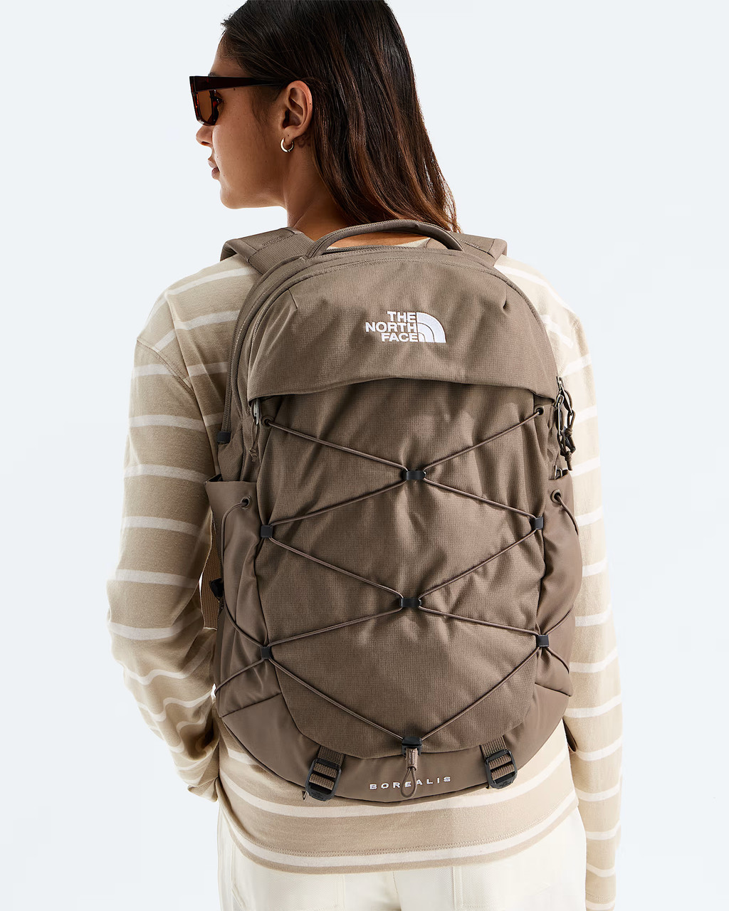 backpack jacket north face The Women's Borealis Pink Moss Dark Heather/Gardenia White When TNF built the Borealis Take a closer look at