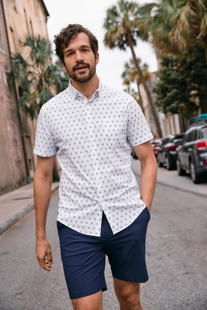 Mizzen+Main Men's Leeward Short Sleeve Dress Shirt Mizzen+Main Men's Leeward Short Sleeve Dress Shirt