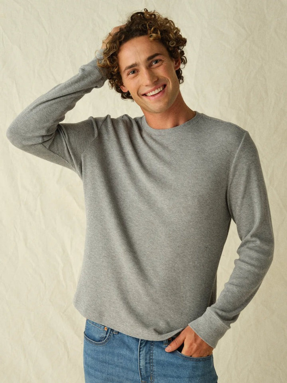 Fair Harbor Men's Hudson Waffle Crew| TYLER'S