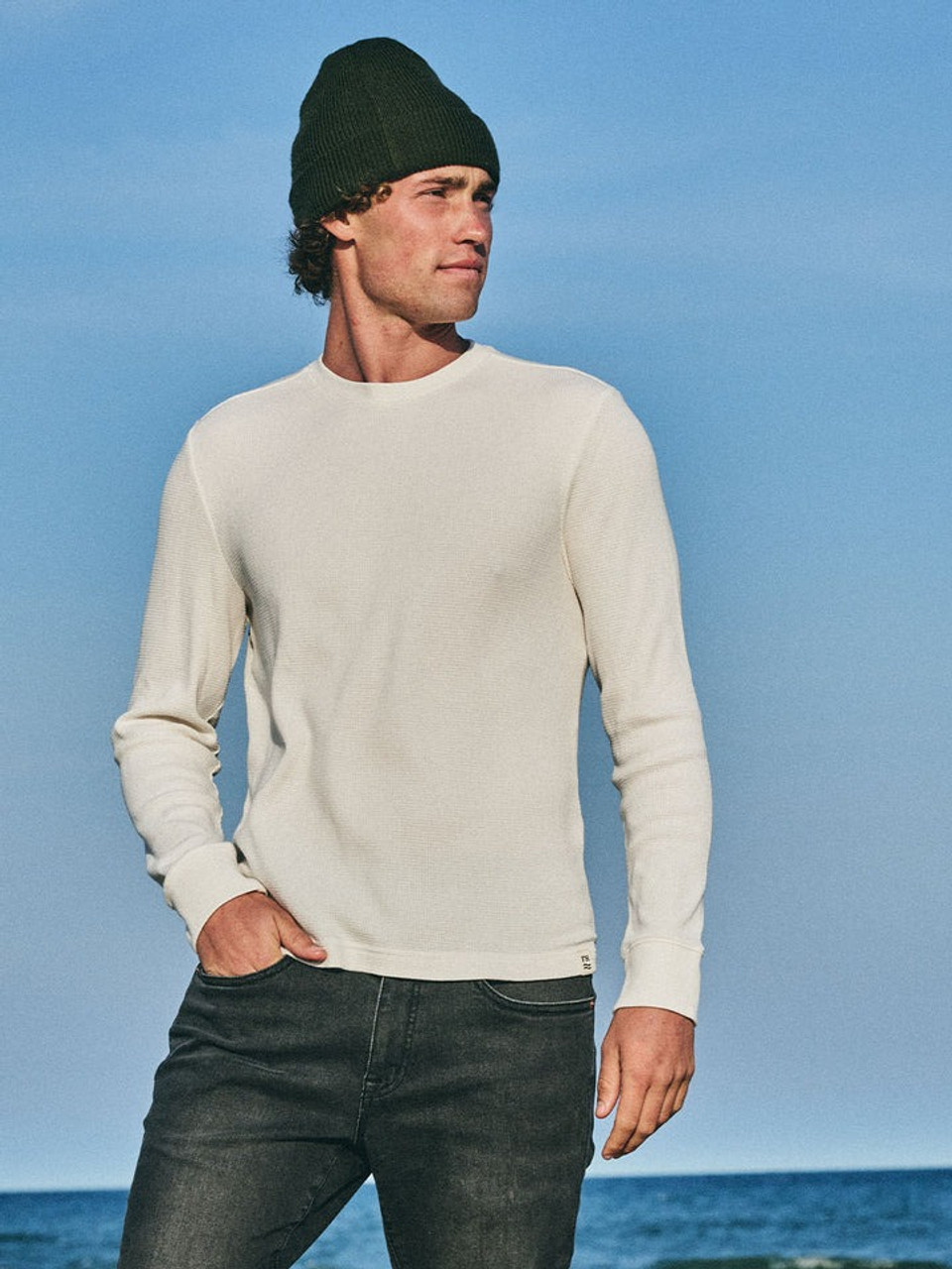 Fair Harbor Men's Hudson Waffle Crew| TYLER'S