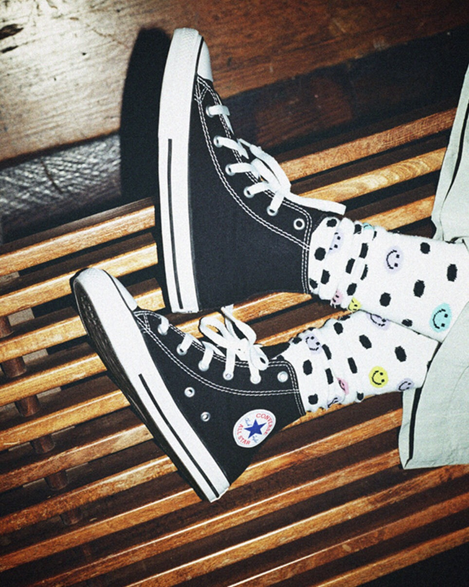 converse classic high black