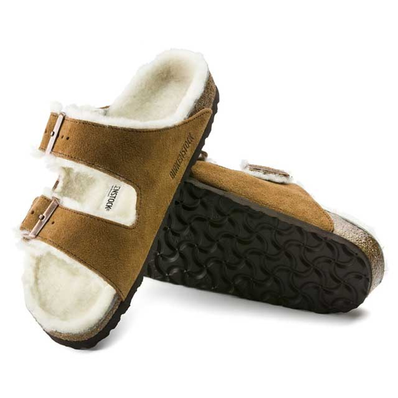 BIRKENSTOCK Arizona Shearling 37サイズ Arizona Shearling Synthetics in Color Desert Dust Gray Taupe