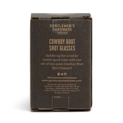 Gentlemen's Hardware Cowboy Boot Shot Glasses - Thumbnail 4