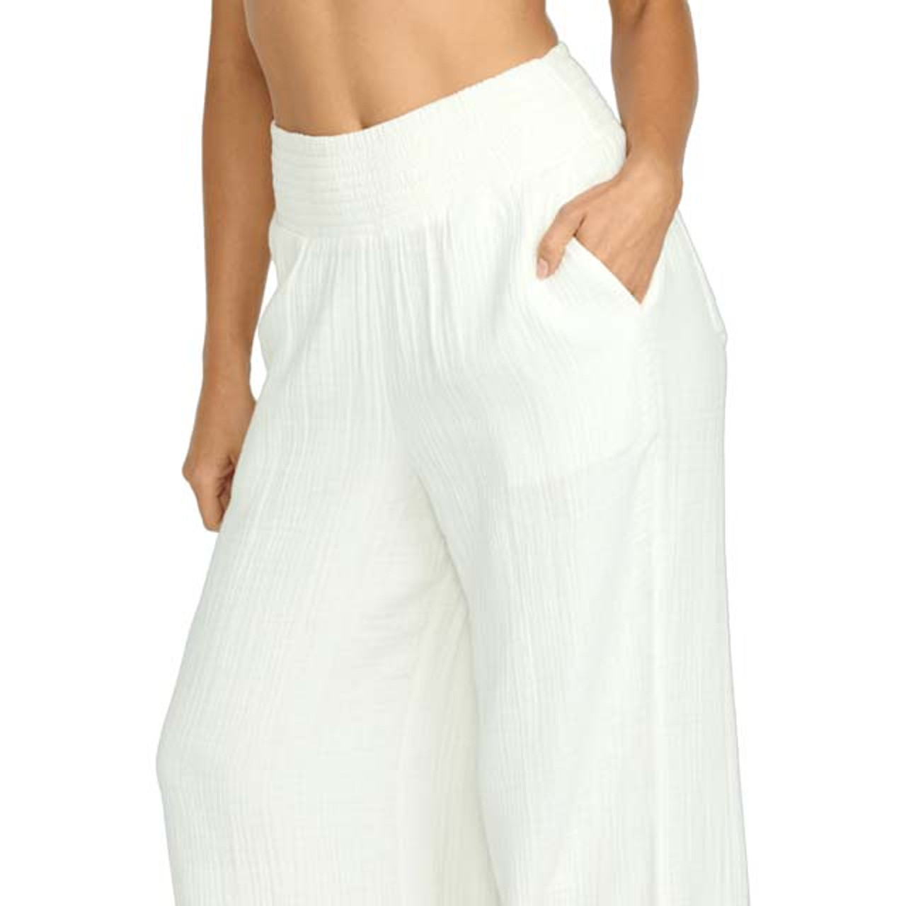 【BAON】[unisex] Broome Wide Pants Women's Lynsu Wide Leg Pants | Black UPF 50+