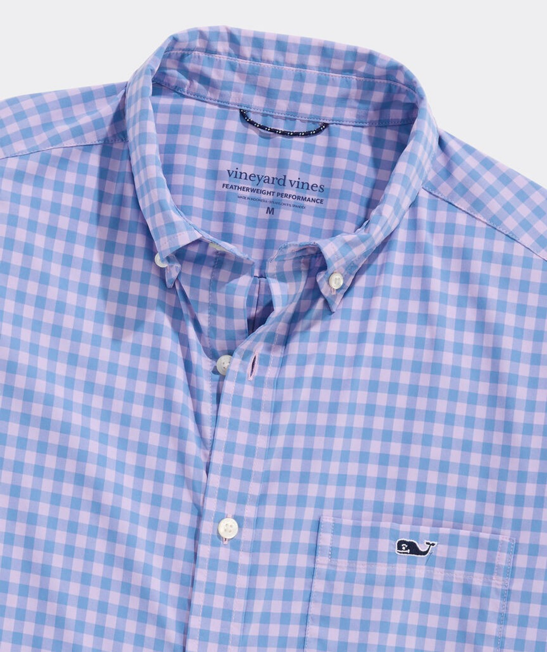 Vineyard Vines Men's Topsail Gingham Performance Shirt | TYLER'S