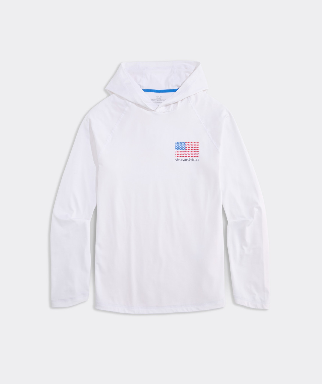 Vineyard Vines Men's Whale Flag Harbor Performance Hoodie TYLER'S