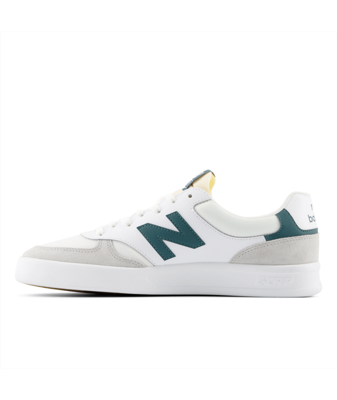 【関税込み】New Court Sneaker in White/Black/Green Leather New Balance Men's 300 Court Sneakers | TYLER'S