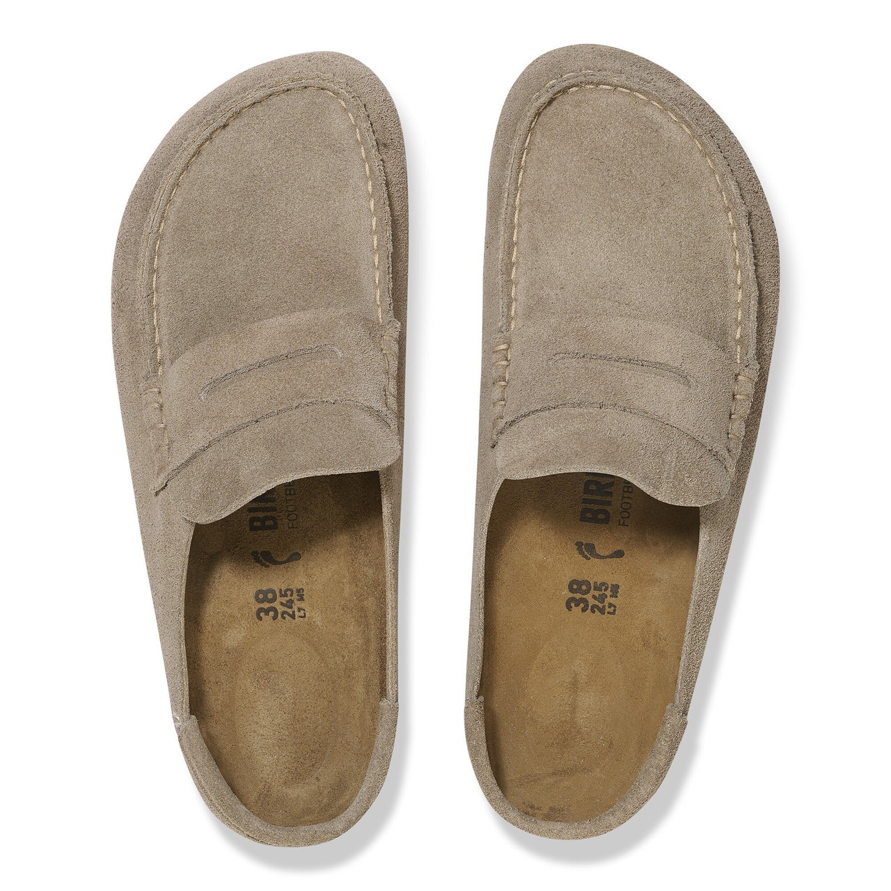 Birkenstock Men\'s Beige Suede Loafers Birkenstock Loafer Suede Casual Shoes for Men for sale | eBay main image 3