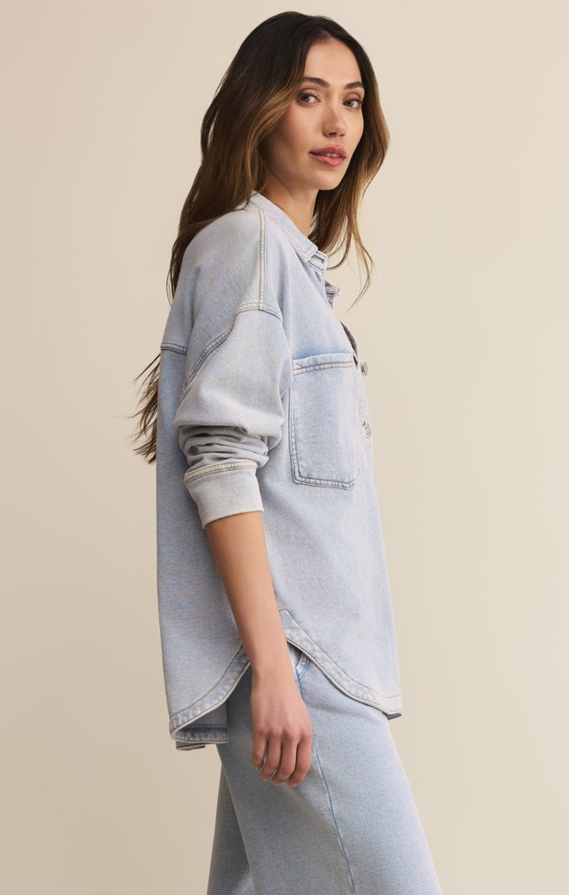 Z Supply Women's All Day Knit Denim Jacket | TYLER'S
