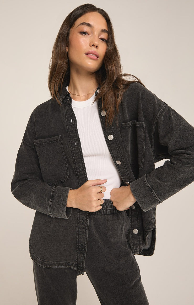 Z Supply Women's All Day Knit Denim Jacket | TYLER'S