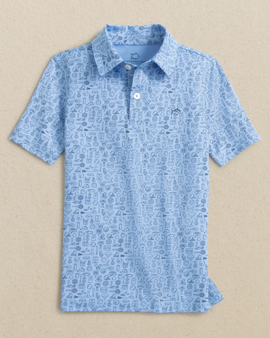 トップス Flocky Print Polo Color Theater T-shirt Southern Tide Boys' Driver Finally Friday Printed