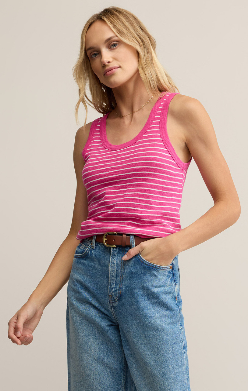 ITZY着用[PUREE]Tipsy fox tee Z Supply Women's Perfect Stripped Tank Top | TYLER'S