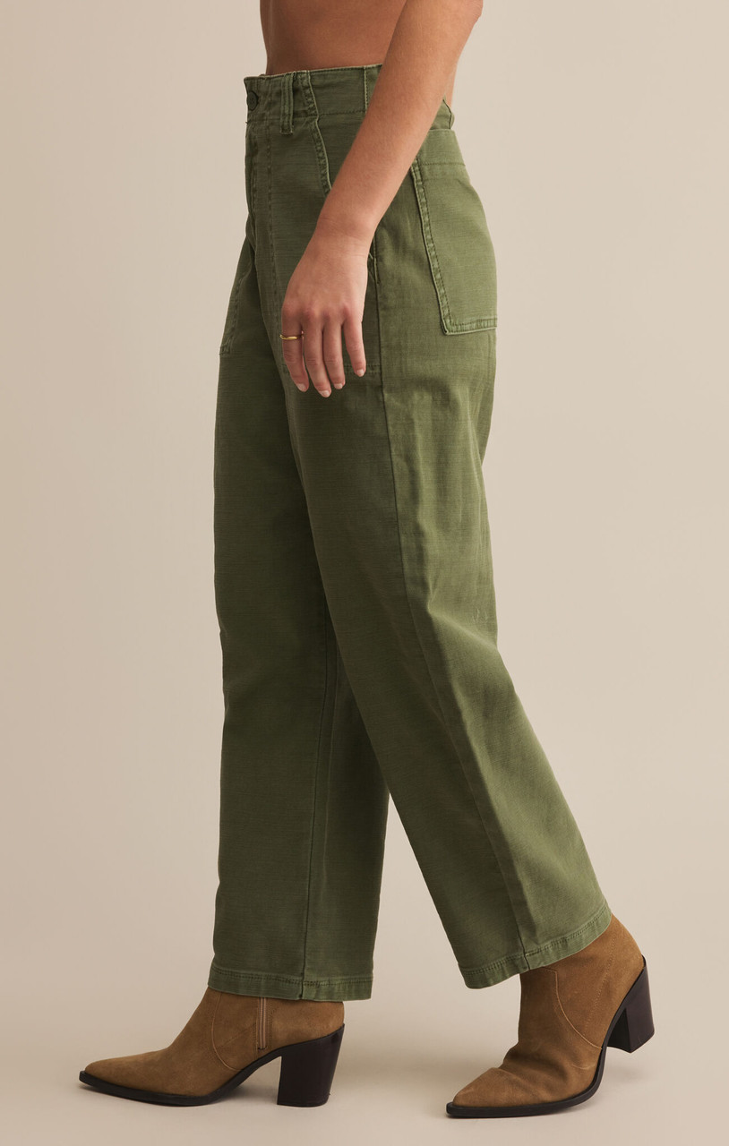 Z Supply Women's Olive Twill Pants | TYLER'S