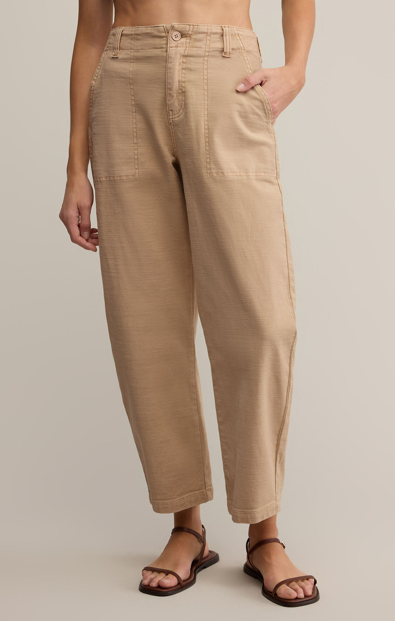 22SS BRIEFING LINEN ONE TACK PANTS オリーブS Z Supply Women's Olive Twill Pants | TYLER'S