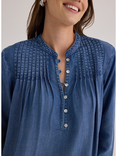 Bela Dahl Women's Long Sleeve Pintuck Pullover | TYLER'S