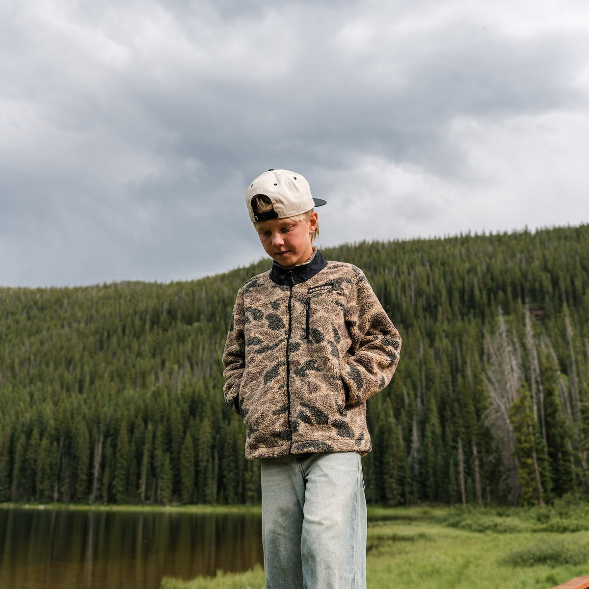 Burlebo Boys' Camo Sherpa Jacket | TYLER'S