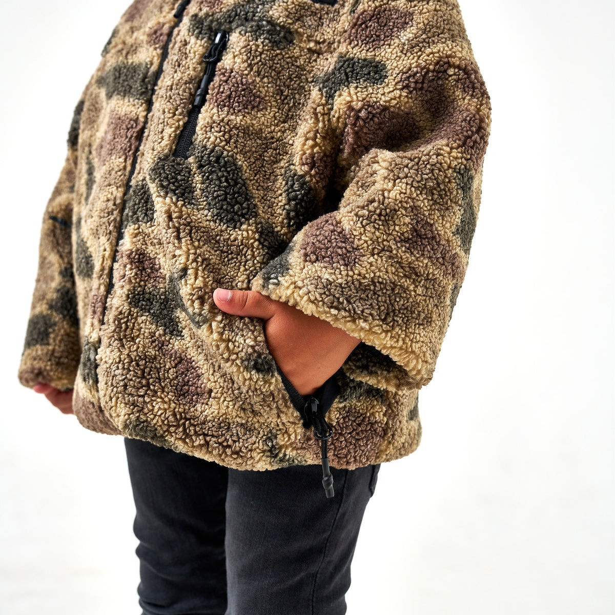 Burlebo Boys' Camo Sherpa Jacket | TYLER'S