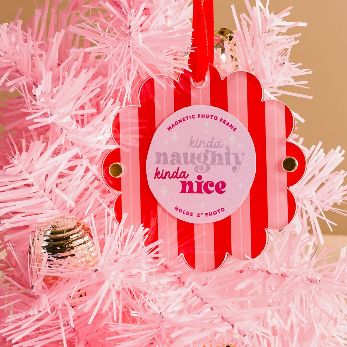 The Darling Effect Scalloped Round Picture Frame Ornament - Thumbnail 2