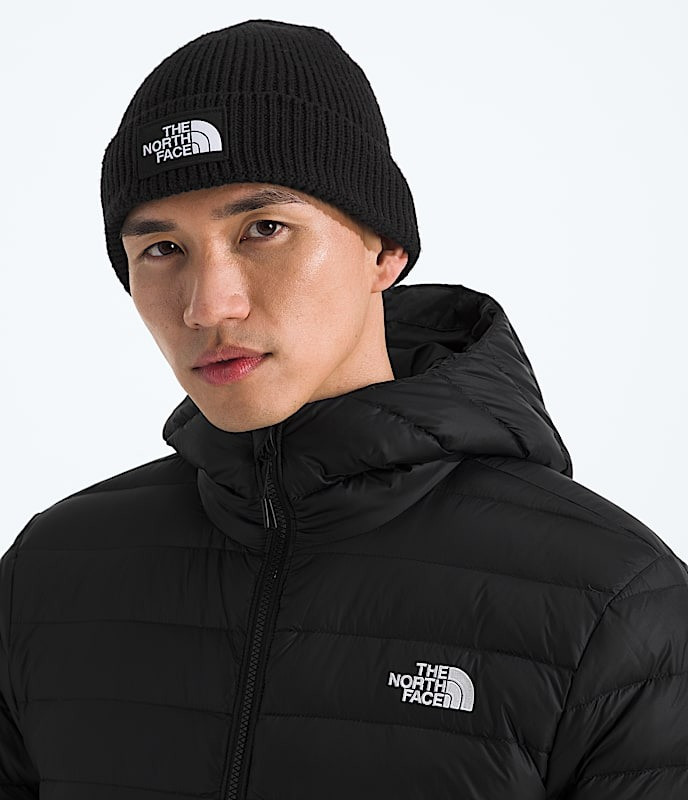 帽子 THE NORTH FACE The North Face Logo Box Cuffed Beanie Hat in Black | eBay