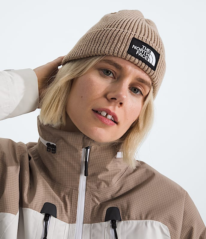 The North Face Logo Box Cuffed Beanie | TYLER'S