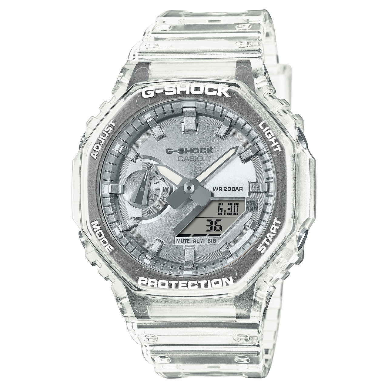 G-SHOCK GA-2100 シルバー デジタル腕時計 G-SHOCK GA2100 Series Analog-Digital Watch | TYLER'S