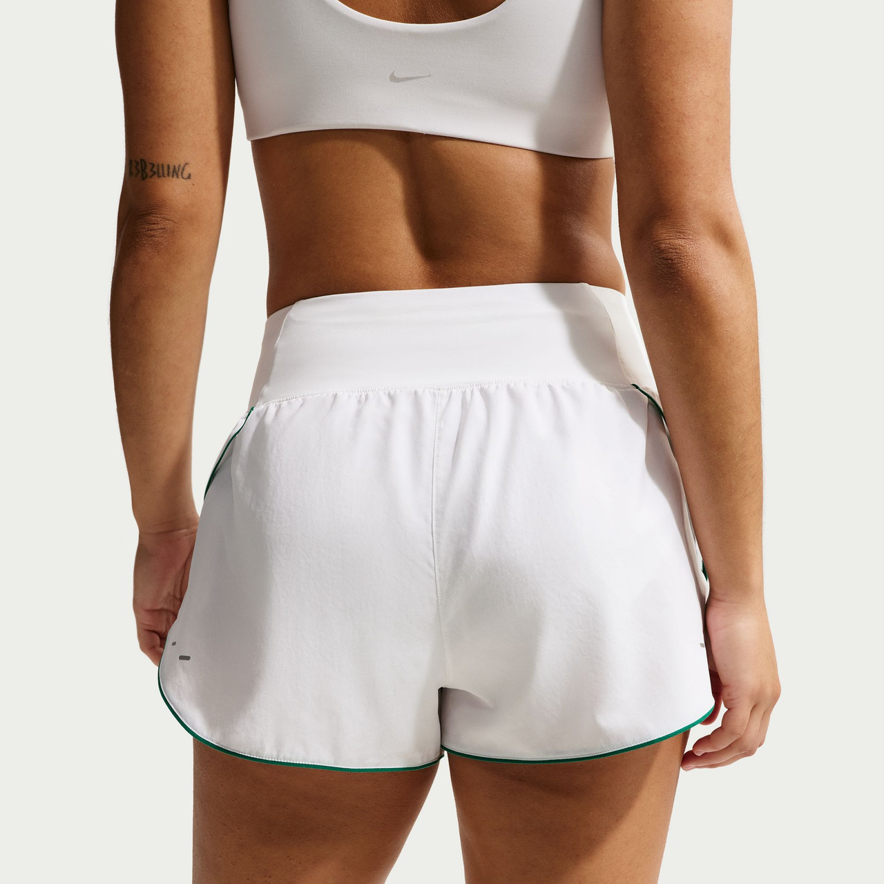 nike women's tempo shorts white