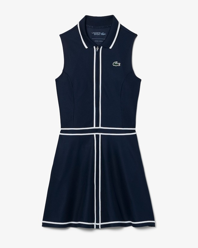 Lacoste Women's Ultra Dry Heritage Trim Golf Dress Lacoste Women's Ultra Dry Heritage Trim Golf Dress