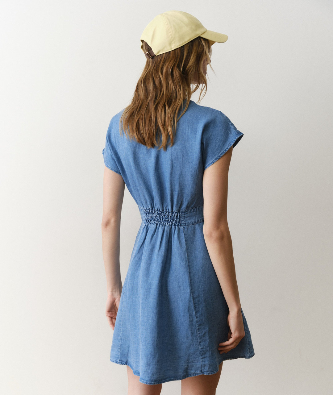 linen blend button front mini dress Umgee Linen Blend Scalloped Button-Front Mini Dress – Black