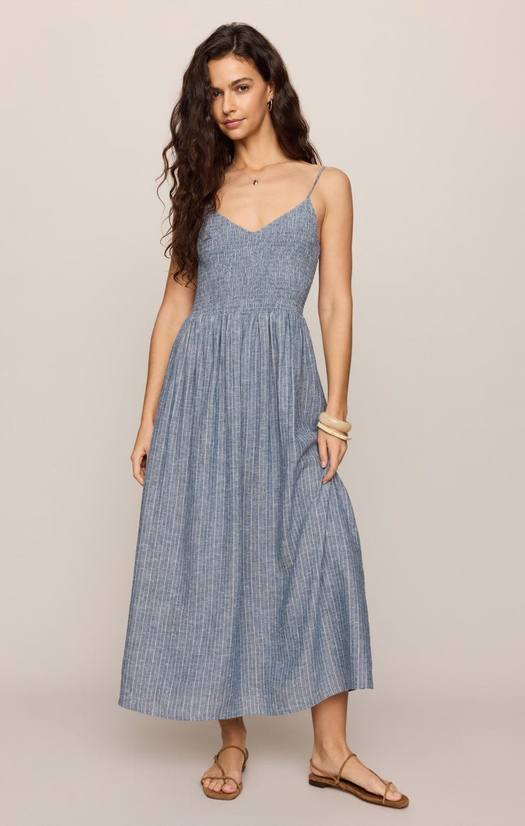 Z Supply Romy Striped Linen Maxi Dress