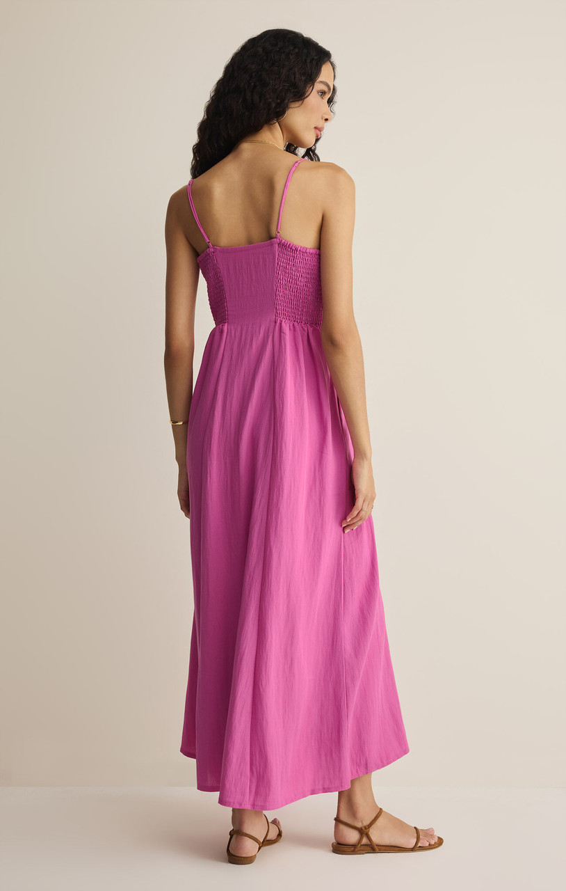 z supply pink dress Z Supply Angel Eyes Midi Dress in Berry Blush