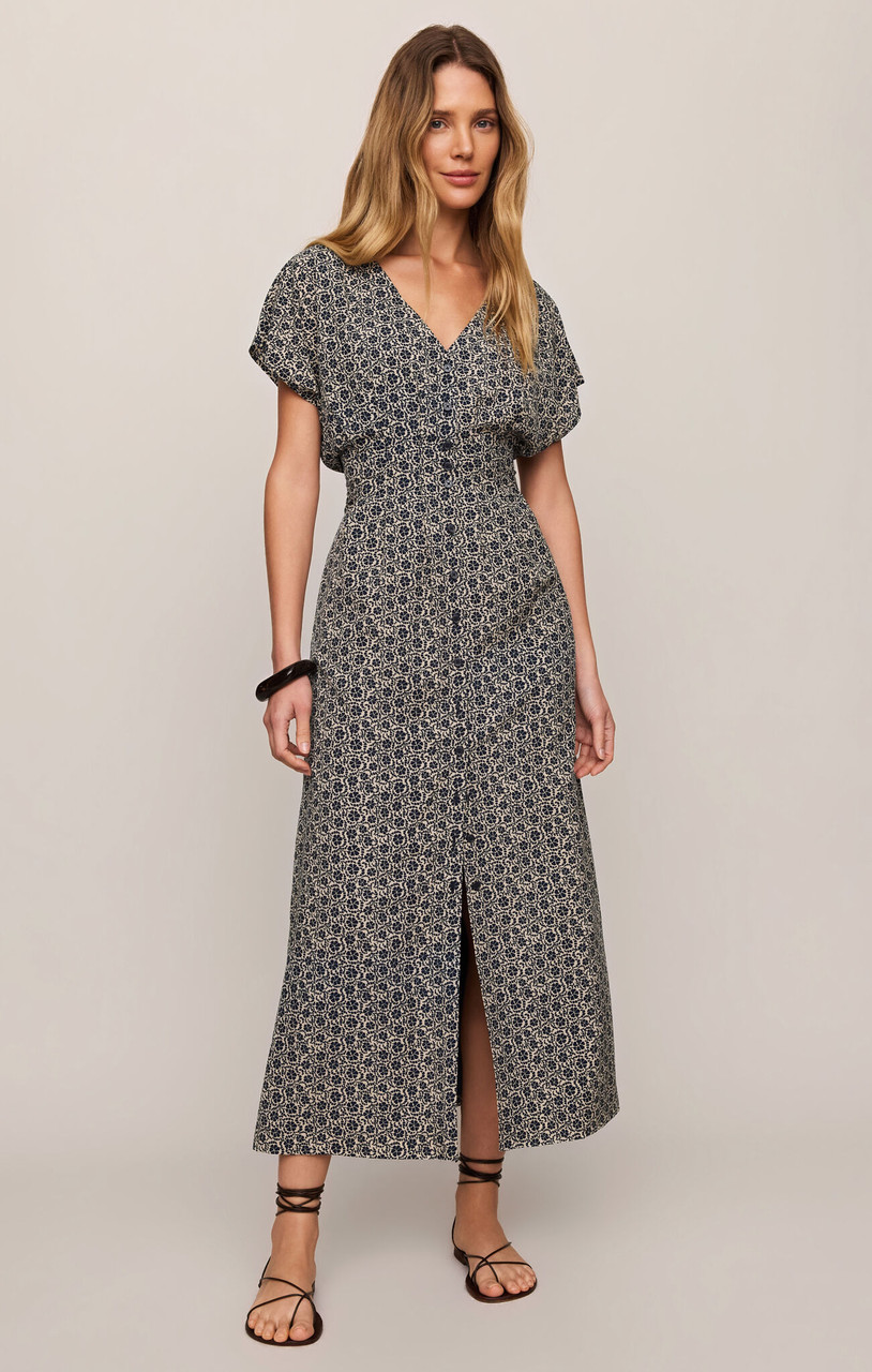 z supply kat printed midi dress From garden parties to Mother's Day brunch, the Kat Midi Dress suits every age and every occasion. Flutter sleeves bring the charm while the tiered skirt brings just the right amount of