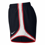 Women's Black/White/Sport Red Nike Tempo Running Shorts