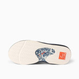 The Reef Men's Fanning Sandals in Navy/Orange Tropic