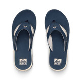 Reef Men's Fanning Sandals Navy/Oat bottom view