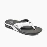 Reef Men's Fanning Sandals Grey/White bottom view