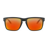 Oakley Men's Holbrook XL sunglasses in matte black with Prizm Ruby lenses