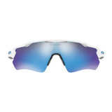 Oakley Men's Radar EV Path sunglasses in polished white with Prizm Sapphire lenses