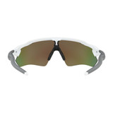 Oakley Men's Radar EV Path sunglasses in polished white with Prizm Sapphire lenses.