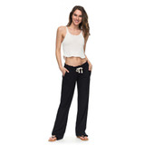 Roxy Women's Black Oceanside Beach Pants front view