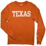 Men's Burnt Orange University of Texas Long Sleeve Block Tee