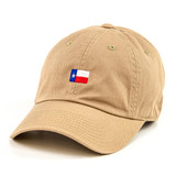 TYLER'S Texas Flag Cap in khaki with embroidered state flag design