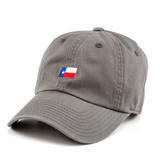 TYLER'S Charcoal Texas Flag Cap Charcoal Grey front view
