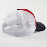 Navy and Red Texas Star Patch Trucker Hat