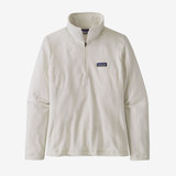Patagonia Women's Micro D Fleece 1/4-Zip Fleece Pullover in birch white