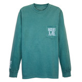 Racquet & Jog Seafoam Long Sleeve Comfort Color Pocket Tee