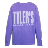 TYLER'S Violet Long Sleeve Comfort Color Pocket Tee