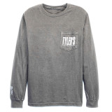 TYLER'S Grey Long Sleeve Comfort Color Pocket Tee