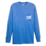 TYLER'S Blue Long Sleeve Comfort Color Pocket Tee