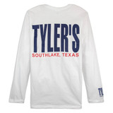 TYLER'S Long Sleeve White/Navy Cuffless Tee