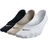 Nike Women's Everyday Lightweight Footie Socks in white and black colorway